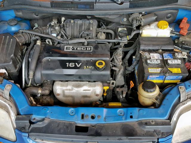 KL1TD66637B745895 - 2007 CHEVROLET AVEO BASE Көк фото 7