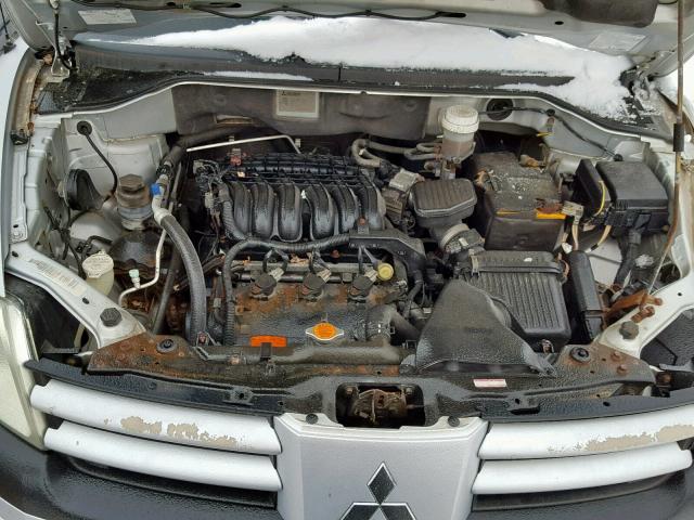 4A4MM21S44E086576 - 2004 MITSUBISHI ENDEAVOR L SILVER photo 7