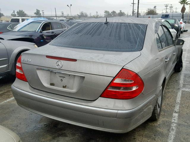 WDBUF65J44A444114 - 2004 MERCEDES-BENZ E 320 SILVER photo 4