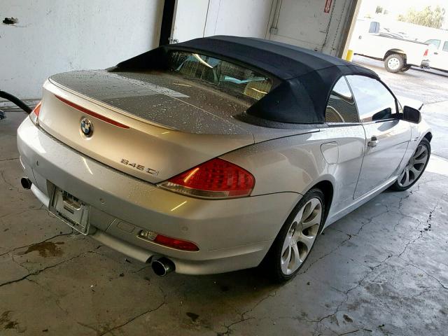 WBAEK73485B323504 - 2005 BMW 645 CI AUT GRAY photo 4