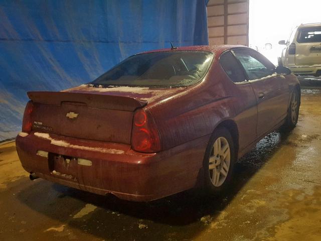 2G1WN151069326133 - 2006 CHEVROLET MONTE CARL 栗色 照片 4