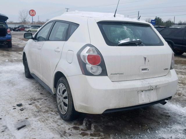 5Y2SP67839Z443934 - 2009 PONTIAC VIBE WHITE photo 3