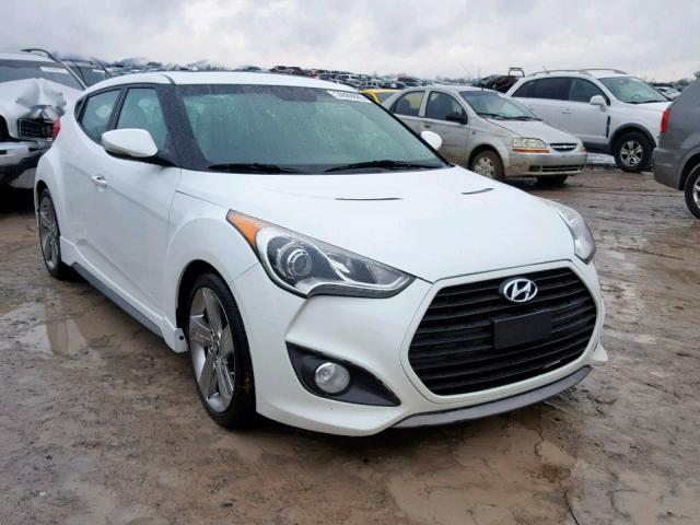 KMHTC6AE7DU140879 - 2013 HYUNDAI VELOSTER T WHITE photo 1