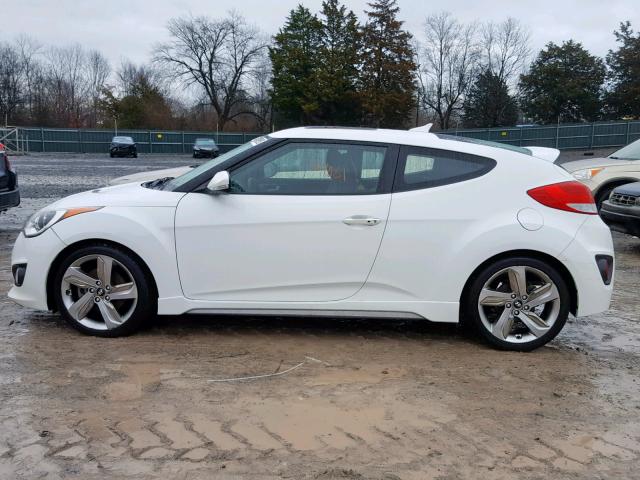 KMHTC6AE7DU140879 - 2013 HYUNDAI VELOSTER T WHITE photo 9