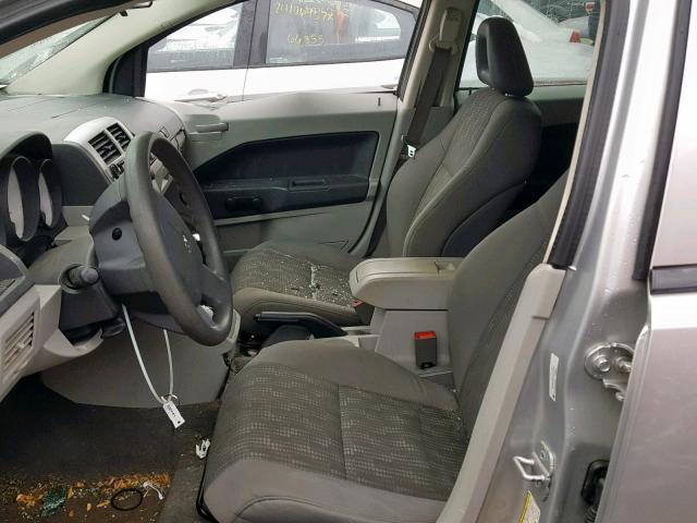 1B3HB28B17D232982 - 2007 DODGE CALIBER SILVER photo 5