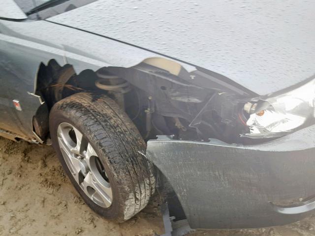 1G8AL54F65Z180802 - 2005 SATURN ION LEVEL GRAY photo 9