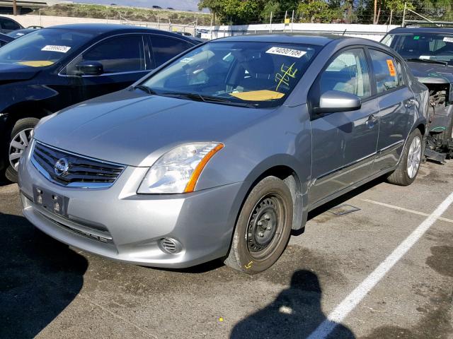 3N1AB6AP0BL679760 - 2011 NISSAN SENTRA 2.0 SILVER photo 2