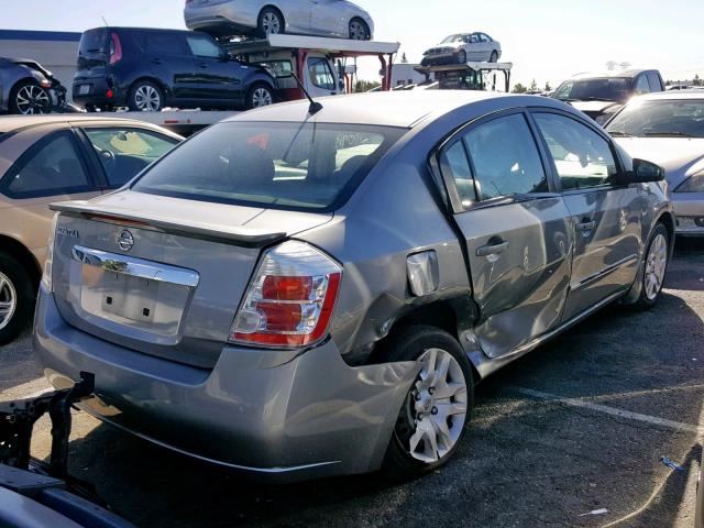 3N1AB6AP0BL679760 - 2011 NISSAN SENTRA 2.0 SILVER photo 4