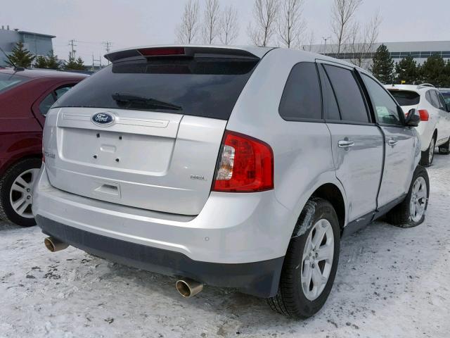 2FMDK3JC7BBB56099 - 2011 FORD EDGE SEL SILVER photo 4