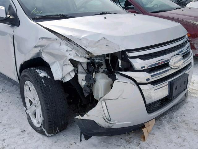 2FMDK3JC7BBB56099 - 2011 FORD EDGE SEL SILVER photo 9