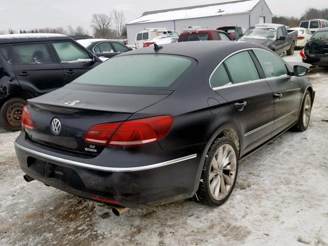 WVWGU7AN5DE551362 - 2013 VOLKSWAGEN CC VR6 4MO BLACK photo 4