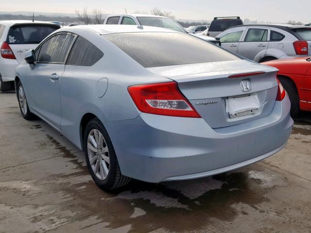 2HGFG3B02CH514485 - 2012 HONDA CIVIC EXL 青色 照片 3