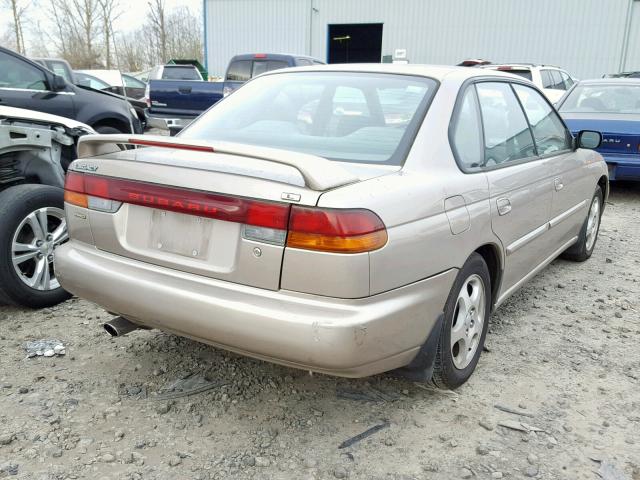 4S3BD4355X7261413 - 1999 SUBARU LEGACY L GOLD photo 4