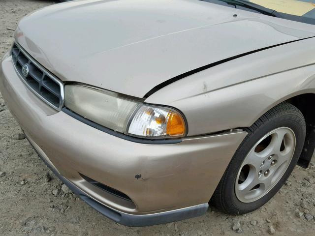 4S3BD4355X7261413 - 1999 SUBARU LEGACY L GOLD photo 9