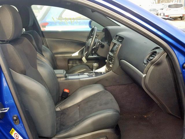 JTHBF5C25B5152278 - 2011 LEXUS IS 250 BLUE photo 5