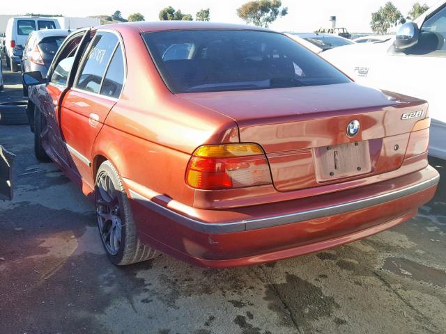 WBADM6337XBY31537 - 1999 BMW 528 I AUTO BURGUNDY photo 3