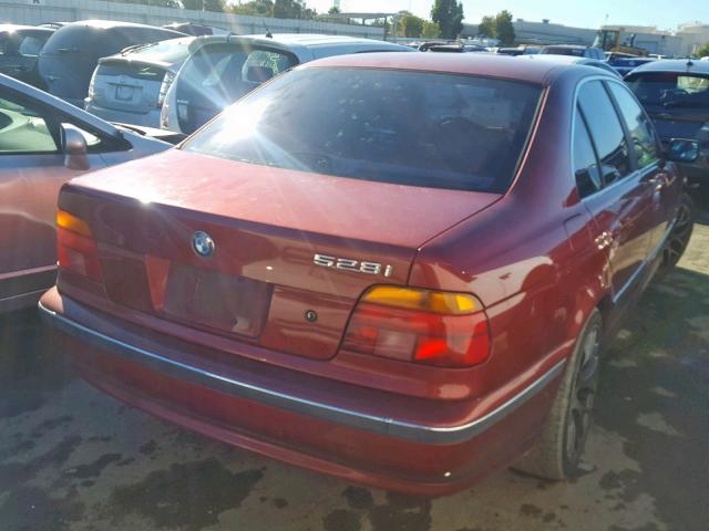 WBADM6337XBY31537 - 1999 BMW 528 I AUTO BURGUNDY photo 4