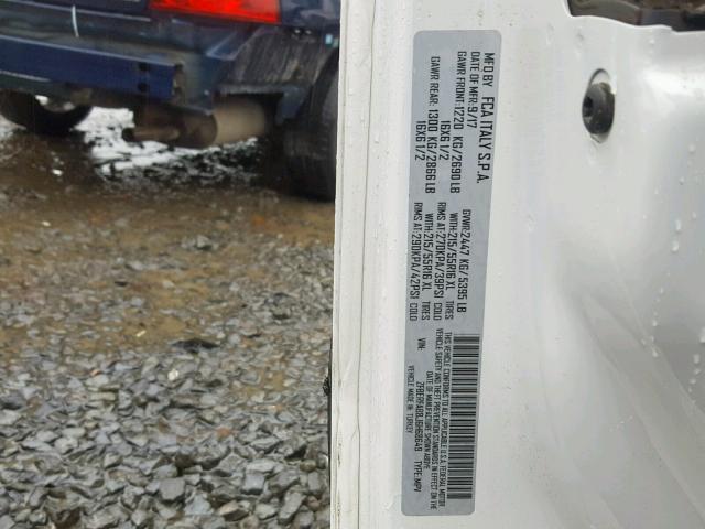 ZFBERFAB8J6H68649 - 2018 RAM PROMASTER 白色 照片 10