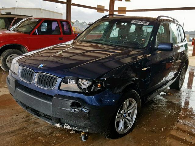 WBXPA93455WD11996 - 2005 BMW X3 3.0I BLUE photo 2