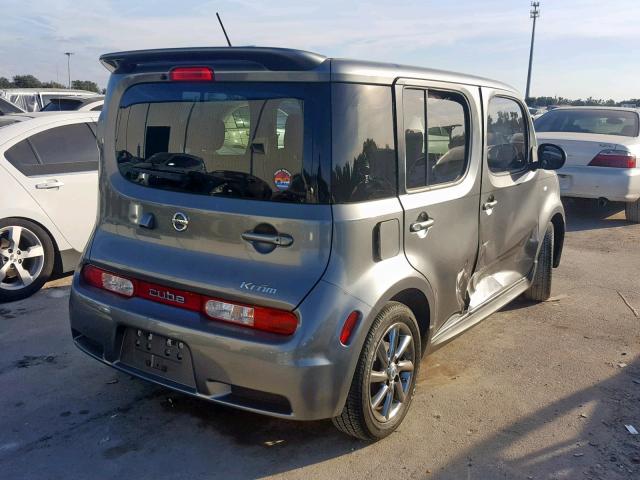 JN8AZ2KR2BT206623 - 2011 NISSAN CUBE BASE CHARCOAL photo 4