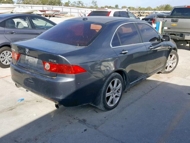 JH4CL96915C005730 - 2005 ACURA TSX GRAY photo 4