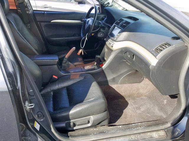 JH4CL96915C005730 - 2005 ACURA TSX GRAY photo 5