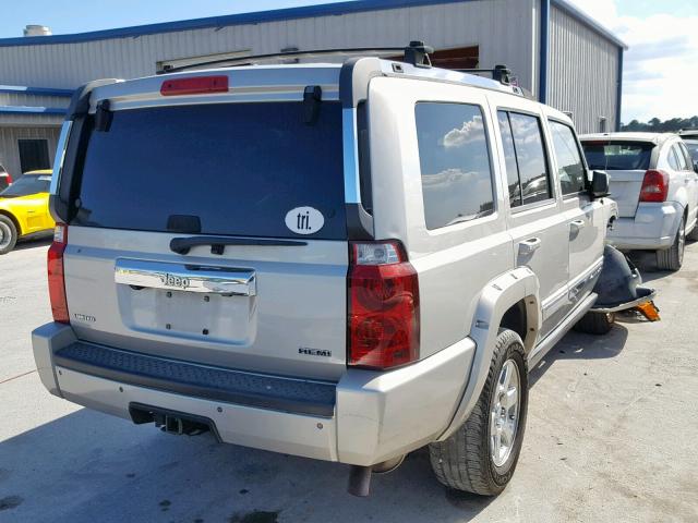 1J8HH58288C190857 - 2008 JEEP COMMANDER SILVER photo 4