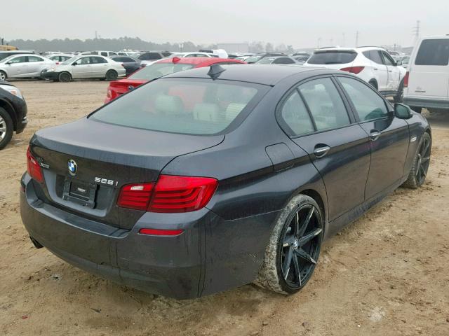 WBA5A7C50ED614613 - 2014 BMW 528 XI BLACK photo 4