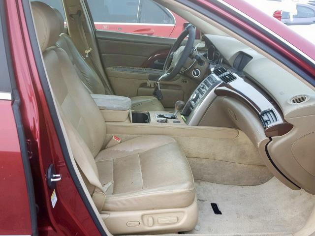 JH4KB16596C003674 - 2006 ACURA RL BURGUNDY photo 5