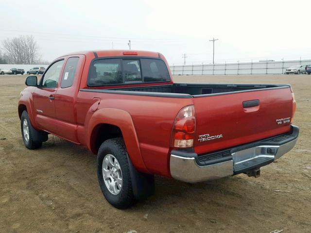 5TETU62N75Z139563 - 2005 TOYOTA TACOMA PRE RED photo 3