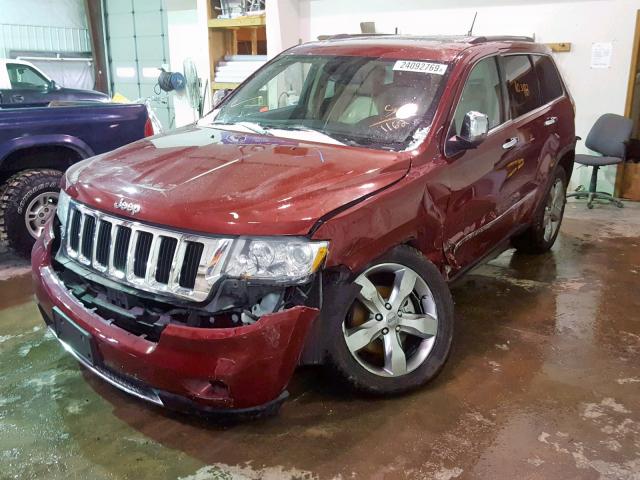 1C4RJFBG7DC511162 - 2013 JEEP GRAND CHER MAROON photo 2