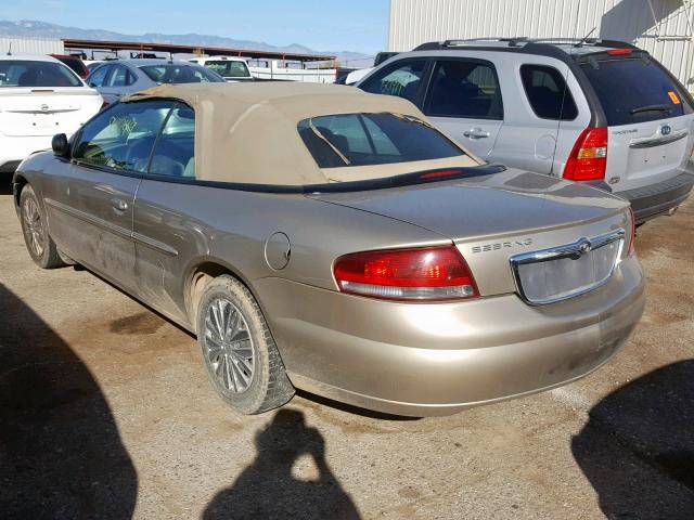 1C3EL45X14N420857 - 2004 CHRYSLER SEBRING LX GOLD photo 3