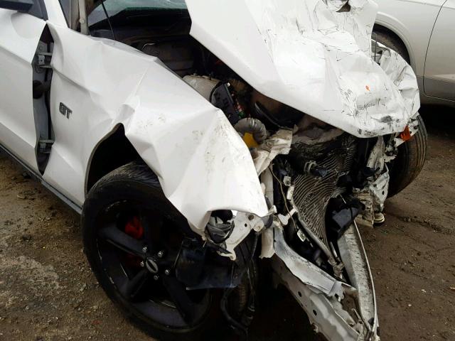 1ZVBP8CH0A5157887 - 2010 FORD MUSTANG GT WHITE photo 9