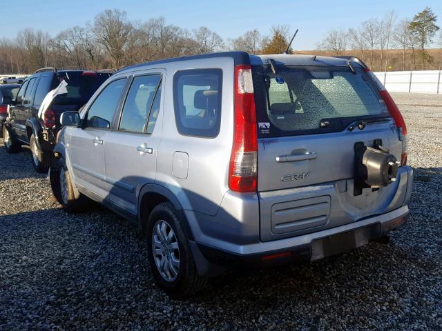 JHLRD78895C400968 - 2005 HONDA CR-V EX BLUE photo 3