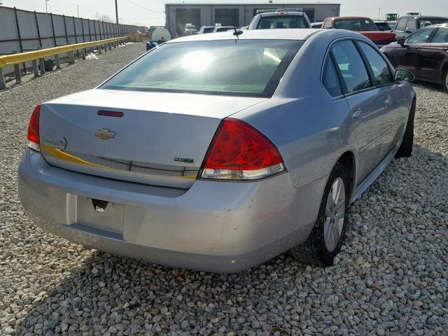 2G1WA5EK4B1195096 - 2011 CHEVROLET IMPALA LS SILVER photo 4