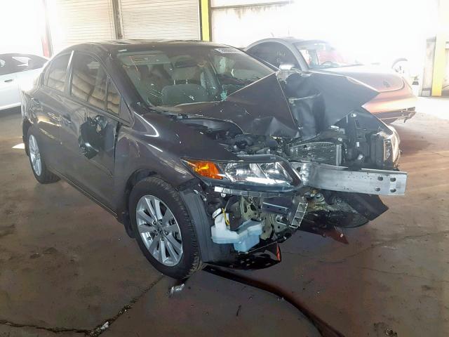 2HGFB2F8XCH611121 - 2012 HONDA CIVIC EX GRAY photo 1