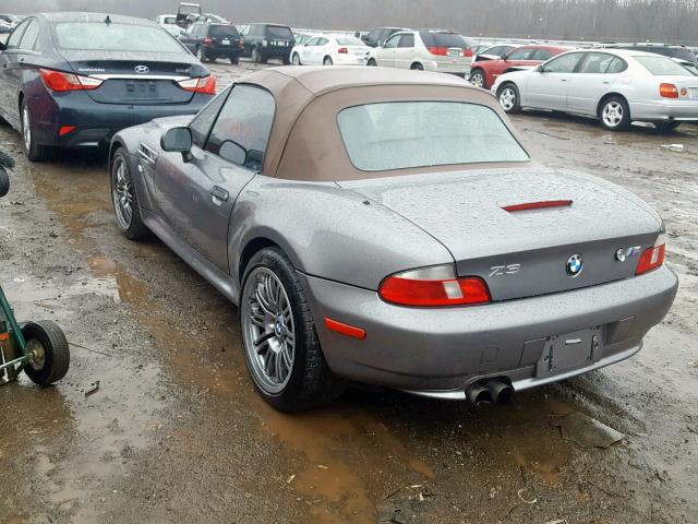 WBACN33461LM03721 - 2001 BMW Z3 2.5 GRAY photo 3