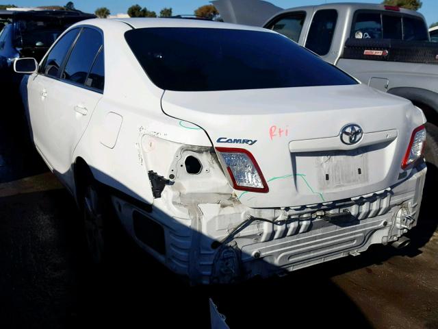 4T1BB46K28U039093 - 2008 TOYOTA CAMRY HYBR WHITE photo 3