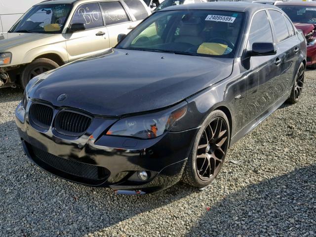 WBANB53547CP03563 - 2007 BMW 550 I BLACK photo 2