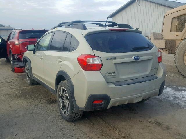 JF2GPABC5G8209271 - 2016 SUBARU CROSSTREK CREAM photo 3