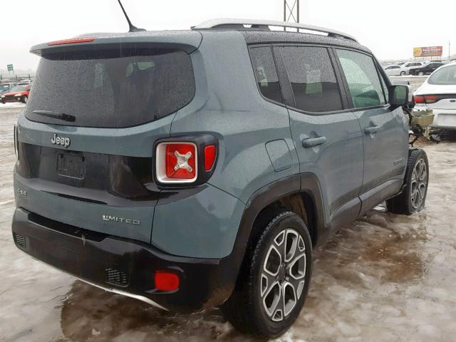 ZACCJBDB9HPE41178 - 2017 JEEP RENEGADE L GRAY photo 4