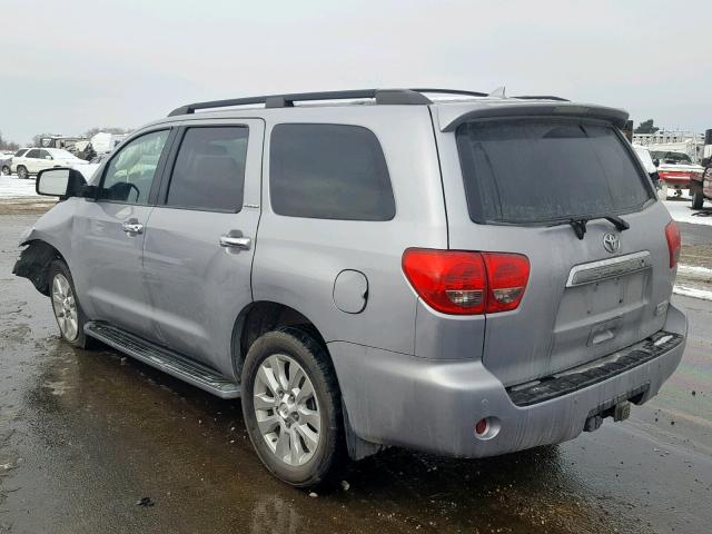 5TDDY5G13CS070339 - 2012 TOYOTA SEQUOIA PL SILVER photo 3