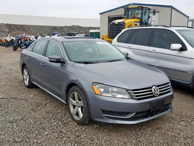 1VWBH7A32DC119379 - 2013 VOLKSWAGEN PASSAT SE GRAY photo 1