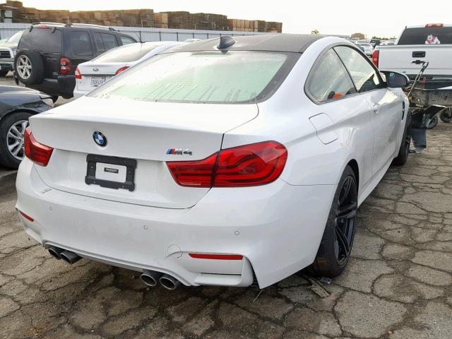 WBS4Y9C5XKAG67253 - 2019 BMW M4 WHITE photo 4