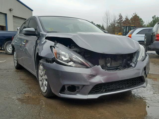 3N1AB7AP1HY323688 - 2017 NISSAN SENTRA S GRAY photo 1