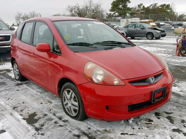 JHMGD38468S030131 - 2008 HONDA FIT RED photo 1