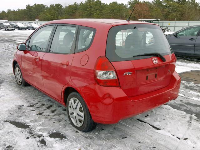 JHMGD38468S030131 - 2008 HONDA FIT RED photo 3