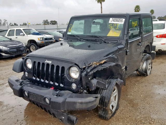 1C4AJWAG3GL243780 - 2016 JEEP WRANGLER S BLACK photo 2