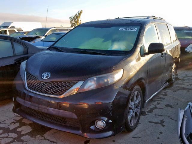 5TDXK3DC2BS111471 - 2011 TOYOTA SIENNA SPO BLACK photo 2