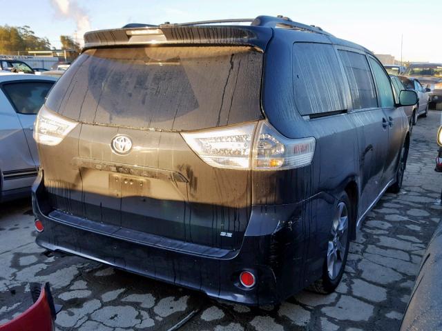 5TDXK3DC2BS111471 - 2011 TOYOTA SIENNA SPO BLACK photo 4